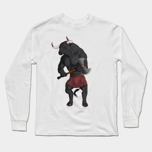 Minotaur Warrior Long Sleeve T-Shirt